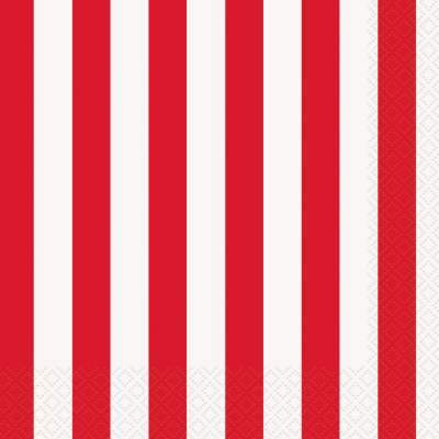 Red Striped Napkins